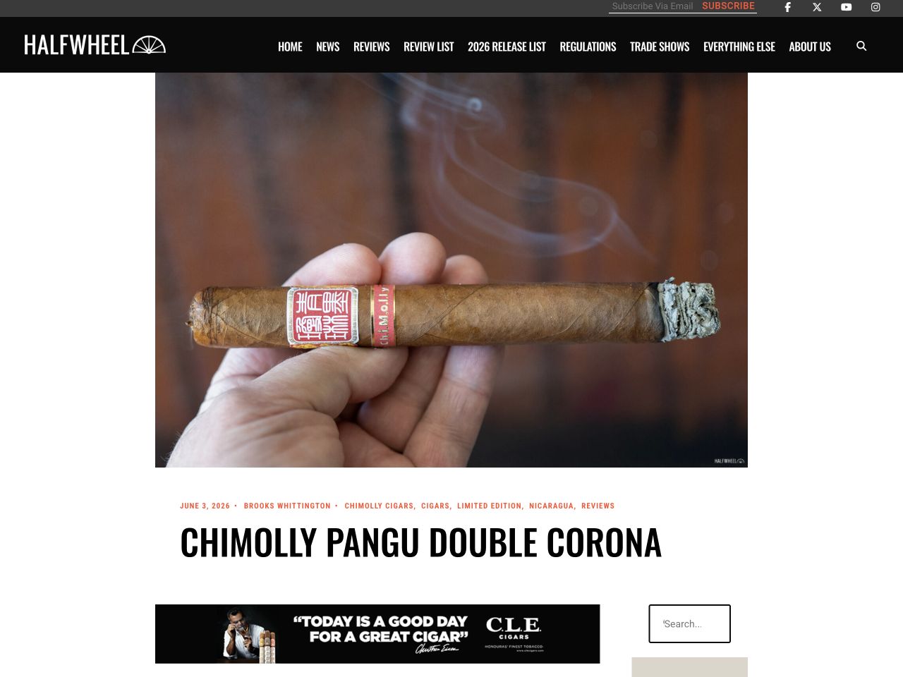 First screen of the halfwheel Pangu article, including the publication header, date and title